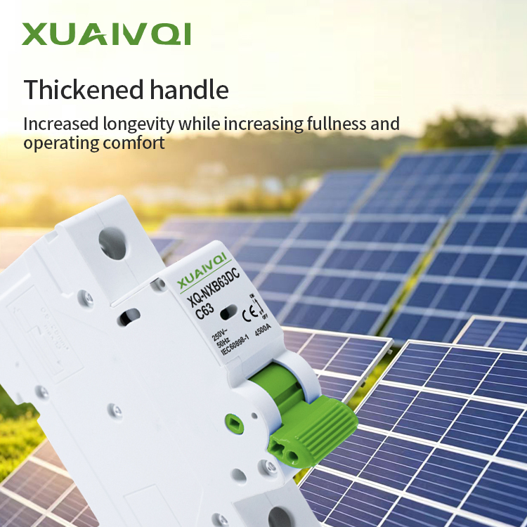 DC Electrical Mcb 500v 1000v 1/2/4 Pole 6-63A Solar Wholesale Dc Miniature Circuit Breaker for PV System with CE