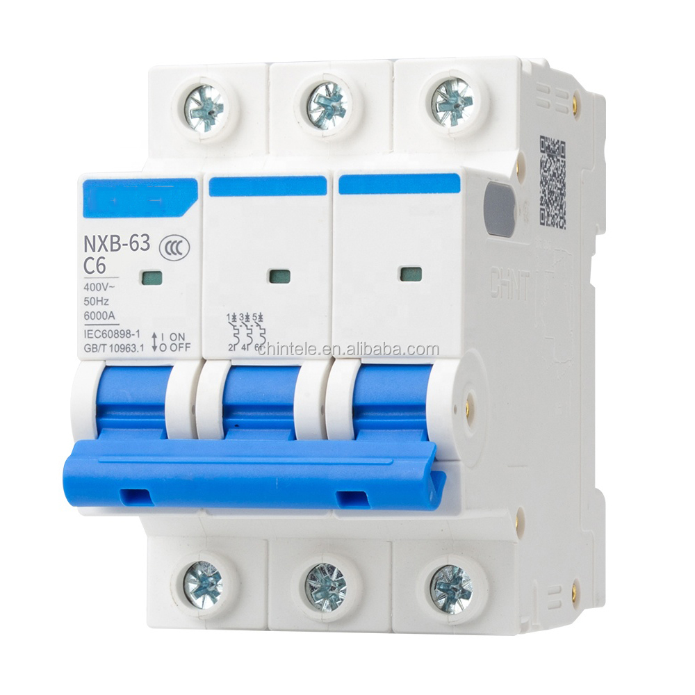 China Manufacturer Professional Sale CHNT CHINT Mcb Electrical Miniature Circuit Breakers 16a 63a 220v 1P 2P 3P 4P Disyuntor