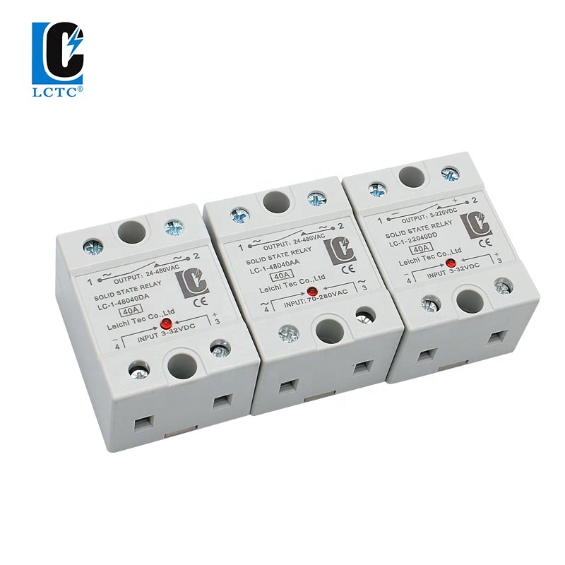Solid State Switch 10A 25A 40A 60A 80A 90A 100A 120A SSR DA/DD/AA Single Phase Solid State Relay