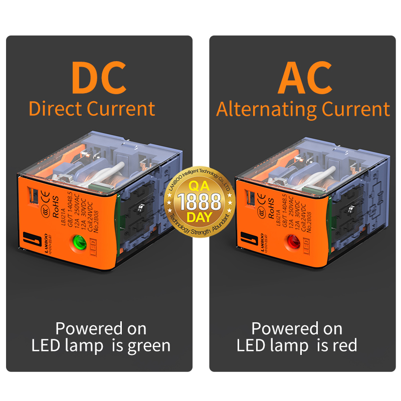 LANBOO High Quality 8pin 14pin Micro Electromagnetic Relay Miniature 12V 24V DC 220V AC Coil General Purpose Sealed Protection