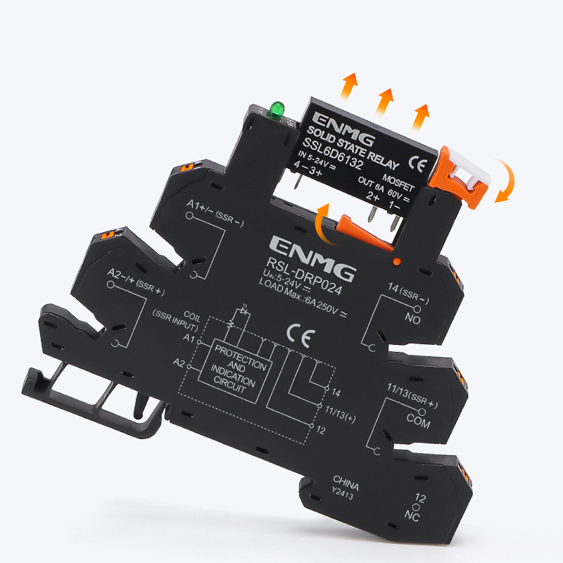 ENMG Ultra Thin Solid State Relay Module with Short Connecting Strip 24VDC Compatible