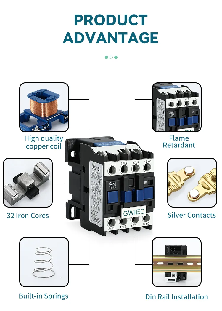 CJX2-0910 AC Contactor Electrical Phase Power Magnetic Contactor