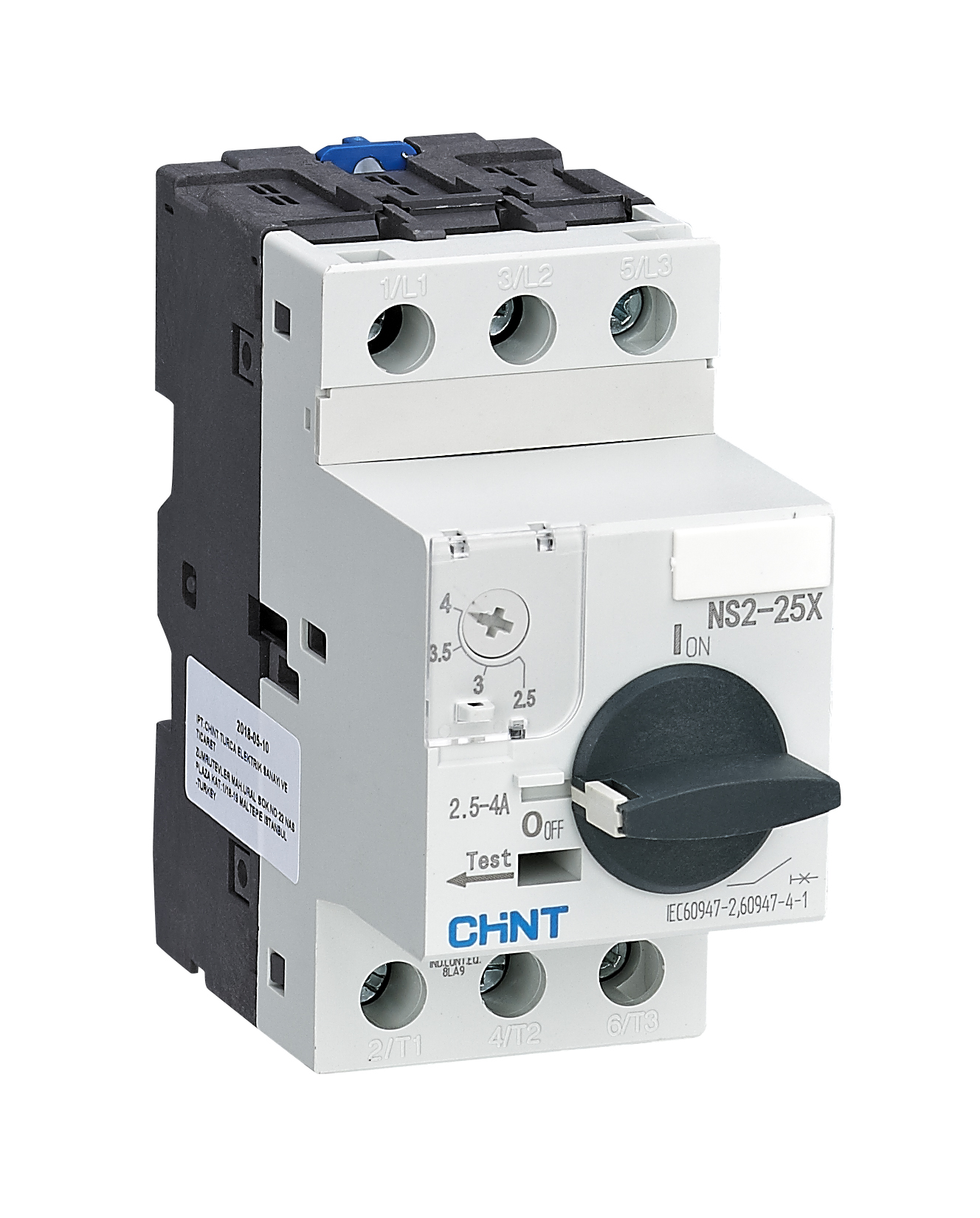 Chint NS2-80 3-Pole Manual Industrial Motor Starter Copper Plastic Thermal Overload Short-Circuit Phase Failure Protection 50kA