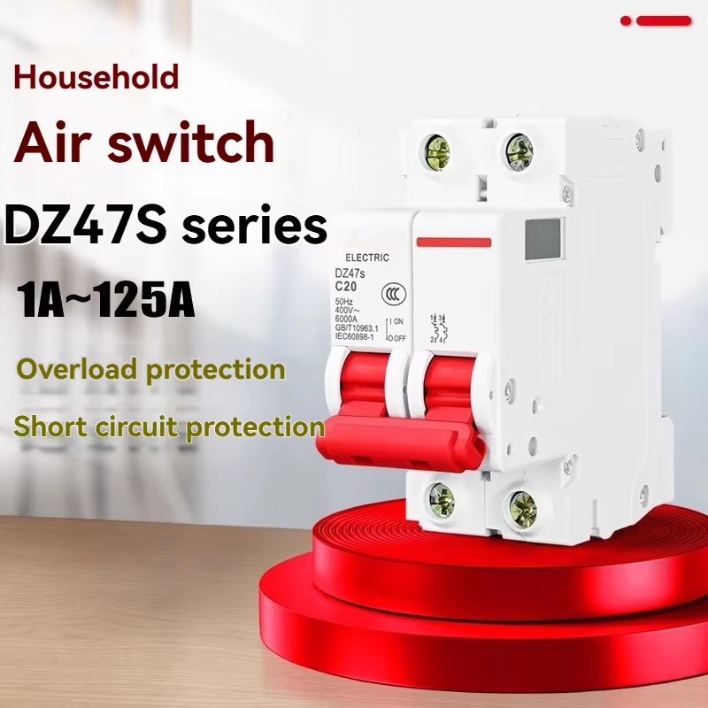Mini Circuit Breakers DZ47s 3P 2-Pole 25A Rated Current Miniature Circuit Breaker with LI Protection