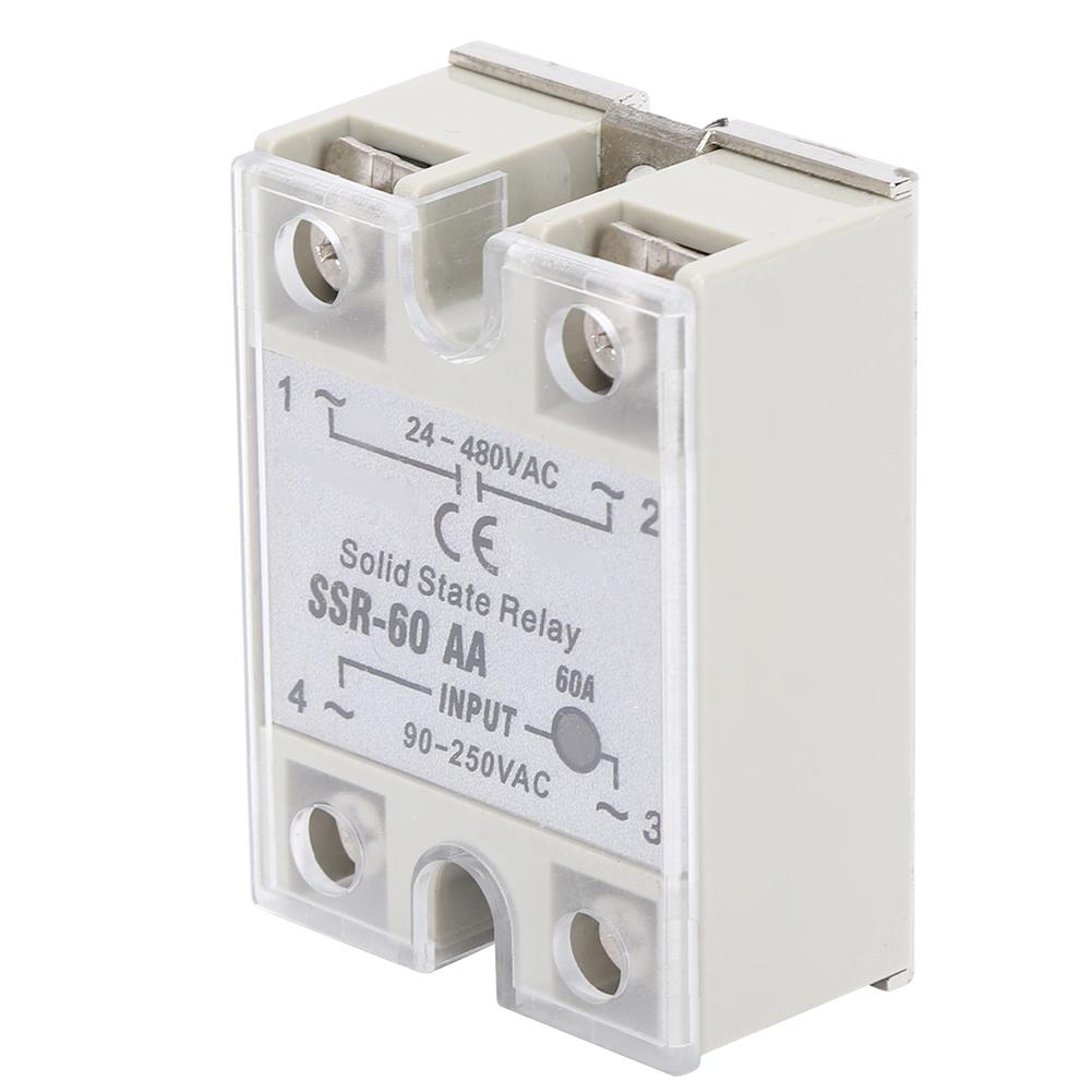 Ssr-60da-h High voltage 480V control voltage 3-32VDC single-phase SSR solid-state relay