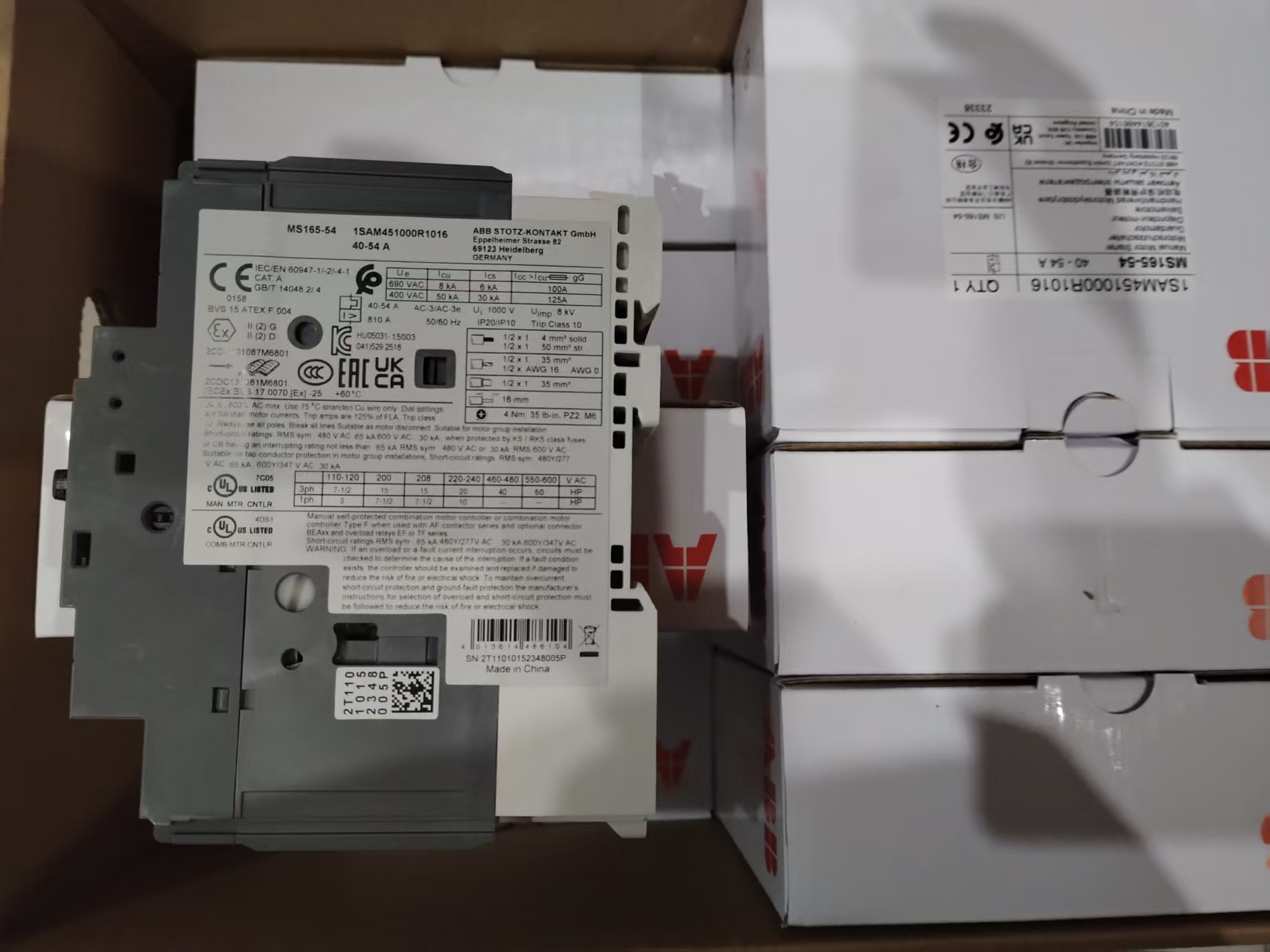 1SAM451000R1016 MS165-54 Manual Motor Starter 100% Brand New and Genuine Drive and Motor
