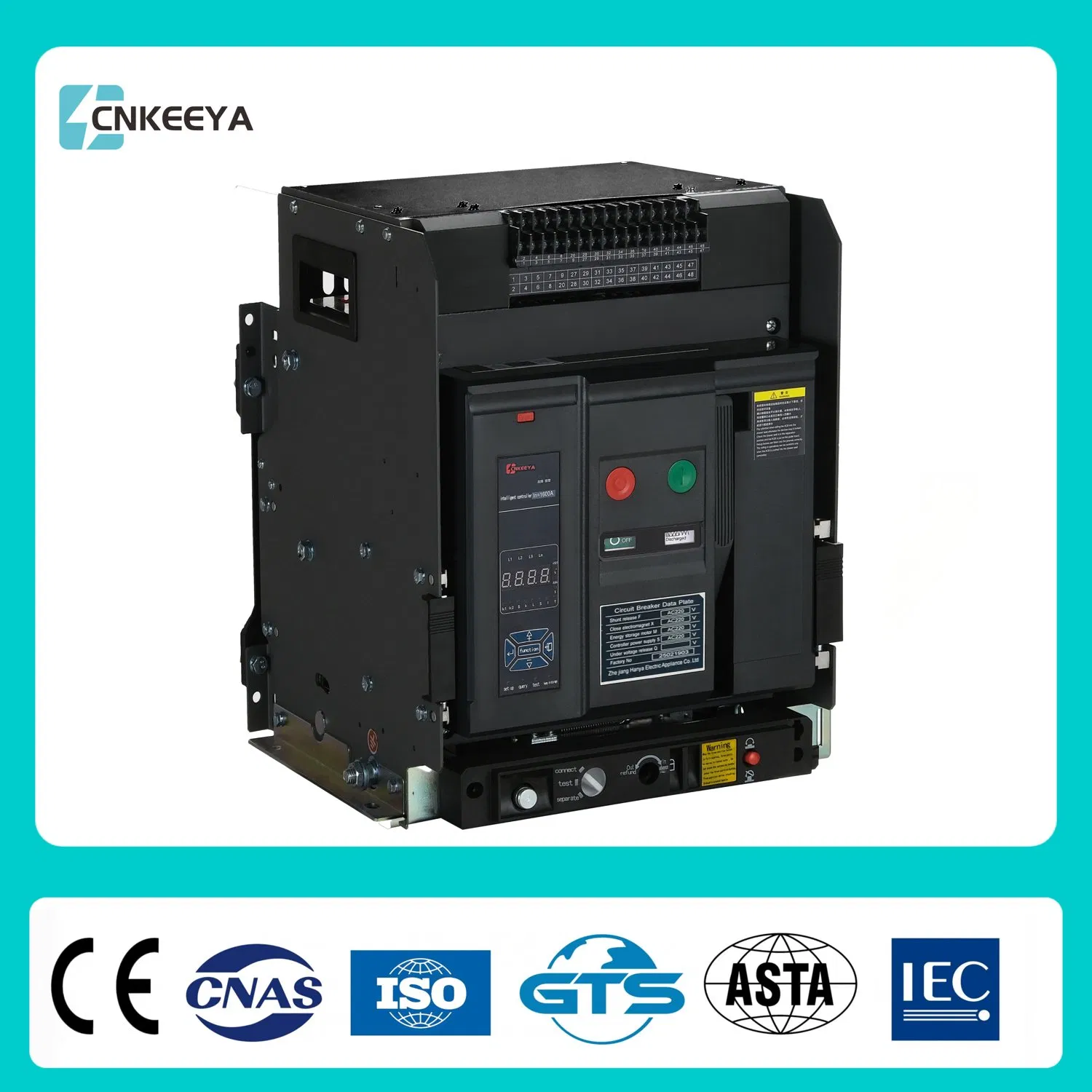 Cnkeeya Air Circuit Breaker / 2000A Air Circuit Breaker Acb / Fixed Type Air Circuit Breaker