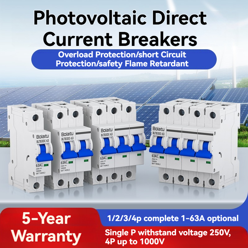 Miniature Circuit Breakers (MCB) 63A/125A 800v-1500v DC Breaker 10ka Breaking for Solar Panels 1/2/3/4 Pole Competitive Price