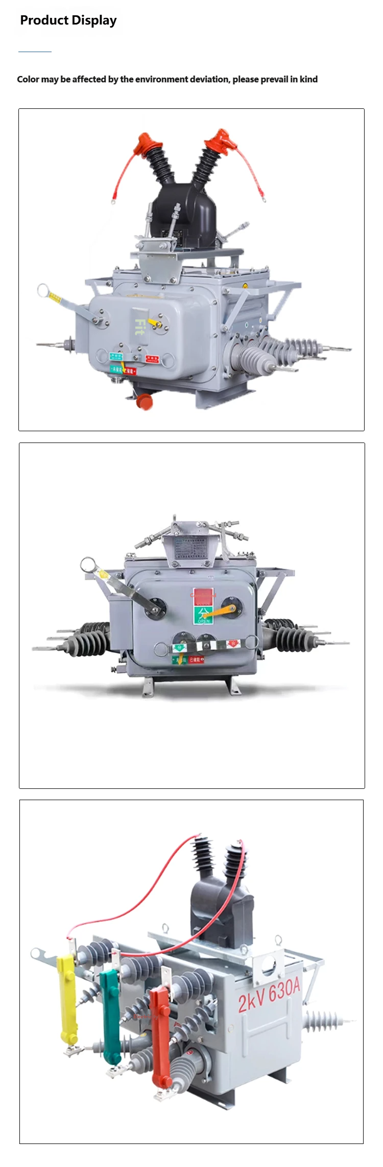 ZW20 High Voltage Vacuum Circuit Breaker Assembly