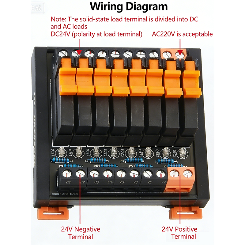 Ultra-compact Thin-type Solid State Relay PLC Compatible DC Control to DC/AC Output 6A SPST-NO Relay 8P/4P Pins