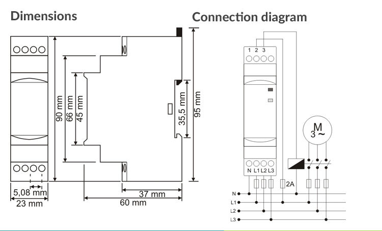 Phase Sequence Phase Failure Relay 380VAC with Neutral AFKV-14N Can Instead FK-04 3 Phase Asymmetry Rate Imbalance 30%