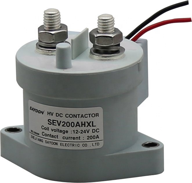SAYOON SEV200AH High Voltage DC 200A 2-Phase Magnetic Contactor for Charging Piles Electrical Equipment CCC/FCC/RoHS/CE