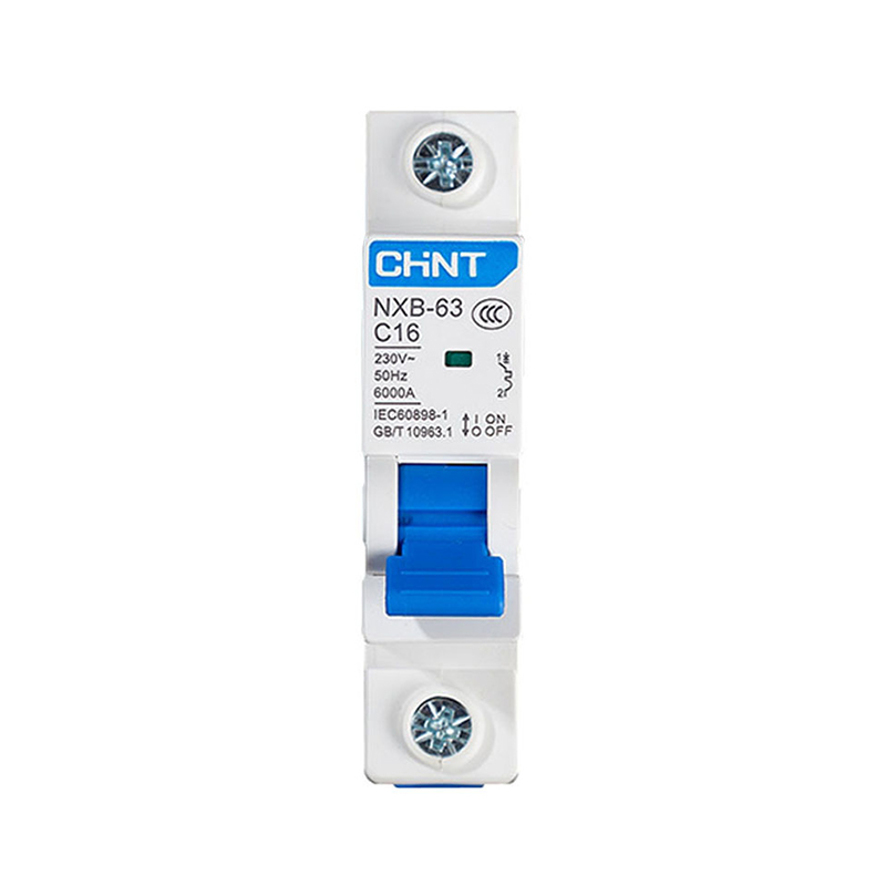 Single-phase CHINT 1P AC MCB Miniature Circuit Breaker 250V Single Pole DIN Rail Type Copper 6kA Breaking Capacity