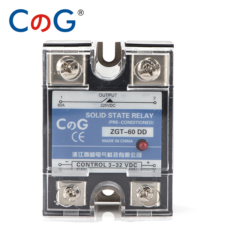 CG 10A 40A 60A 80A 100A 200A 400A DD SSR Single Phase DC Control DC Heat Sink SSR-10DD 200DD 100DD Solid State Relay