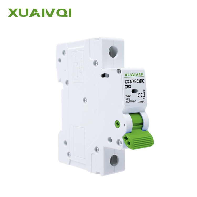DC Electrical Mcb 500v 1000v 1/2/4 Pole 6-63A Solar Wholesale Dc Miniature Circuit Breaker for PV System with CE