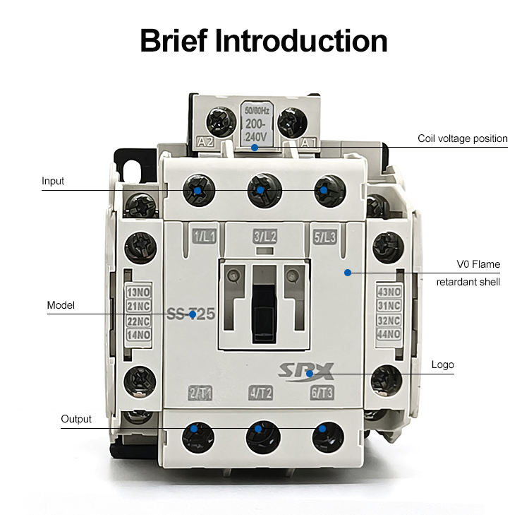 Ss-N18 New 3p 18A AC Contactors Silver Point AC Contactor