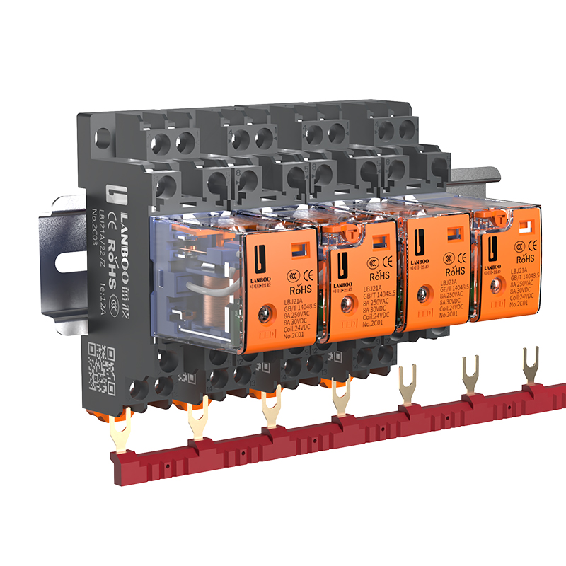LANBOO Miniature Electromagnetic Relay AC DC 12 24 220V 8 Pin 14 Pin Transparent Sealed Small Intermediate Relays For Various