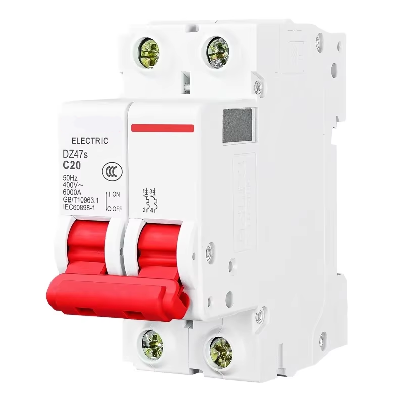 Mini Circuit Breakers DZ47s 3P 2-Pole 25A Rated Current Miniature Circuit Breaker with LI Protection