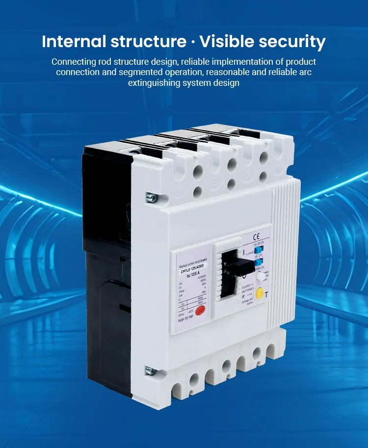 Durable Thermal Magnetic MCCB Molded Case Circuit Breaker 63A 125A 250A 400A 630A 800A 1000A 1250A 1600A