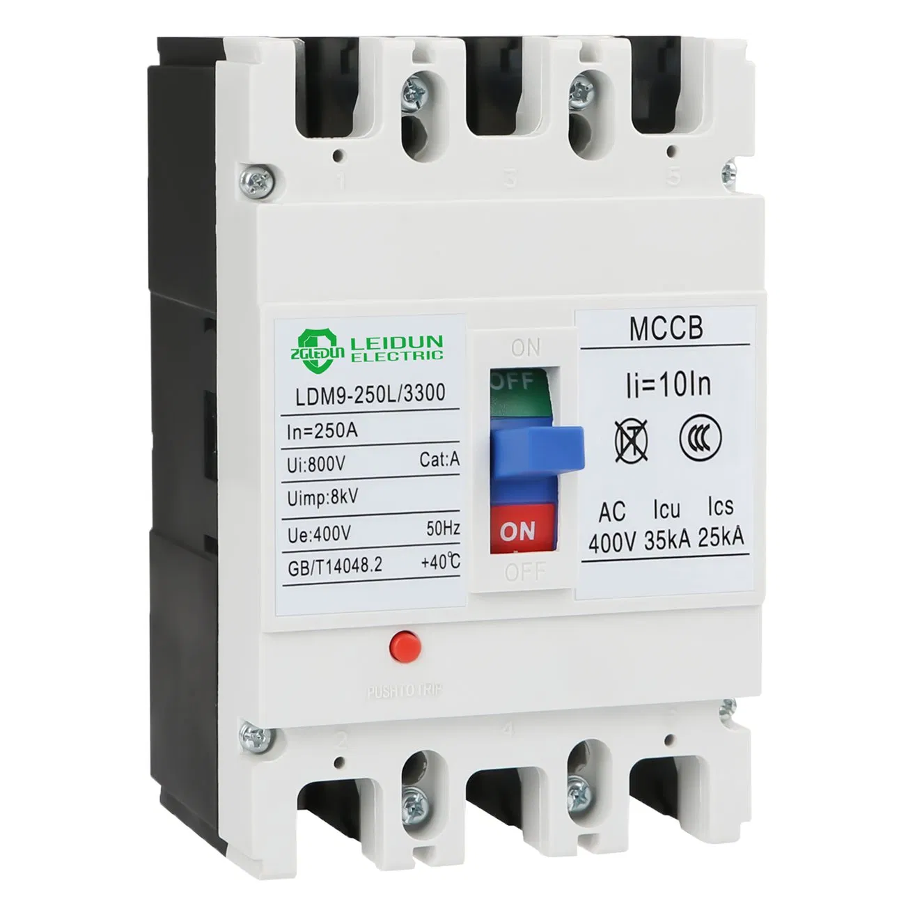 125A MCCB 3 Poles 3p 400V Molded Case Circuit Breaker