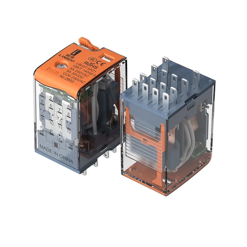 LANBOOmanufacturer Of Relay 14pin 12DC 24VDC 220VAC Intermediate Relay Industrial Relay 5A With Base