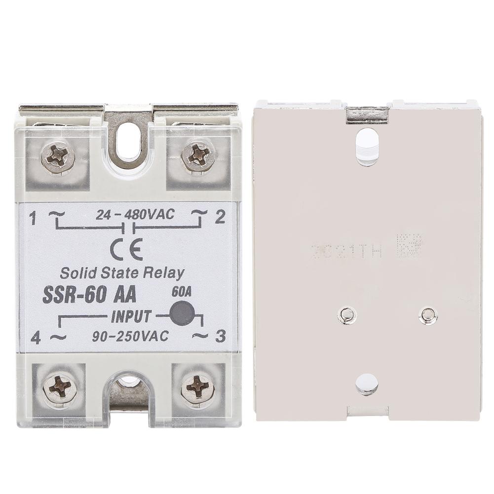 Ssr-60da-h High voltage 480V control voltage 3-32VDC single-phase SSR solid-state relay