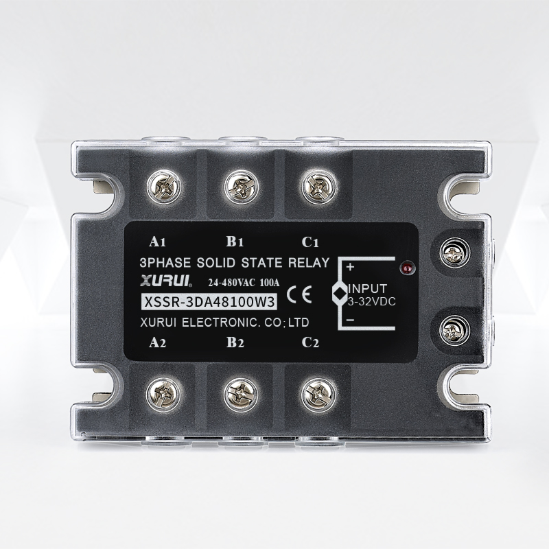 XSSR-3DA48100 3 Phases Solid State Relay / 24vdc Relay / Direct Current Voltage Regulator