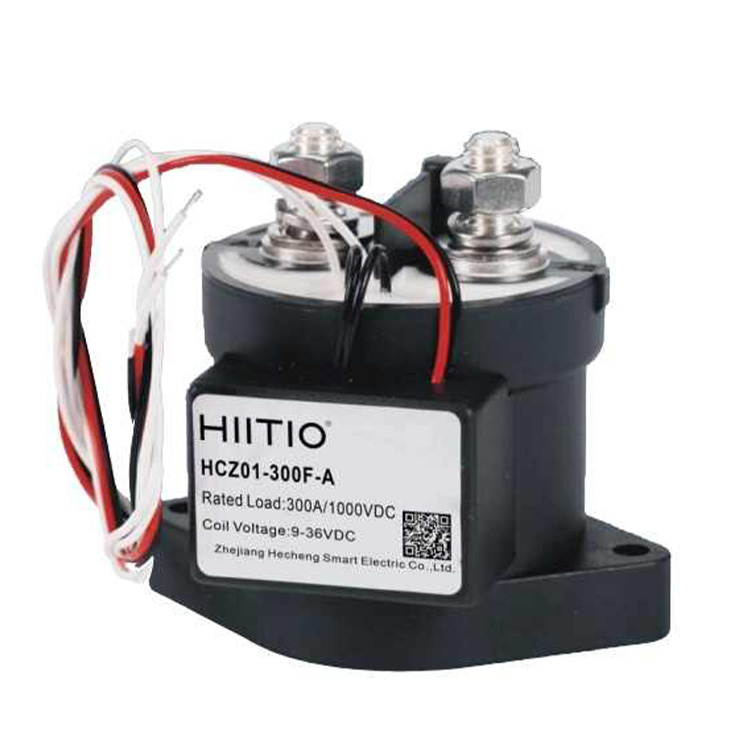 HCZ01-300F UL CE Approved High Load Current High Voltage DC Contactor Relay 1000V 300A 12-36V Magnetic Coil EV Contactor