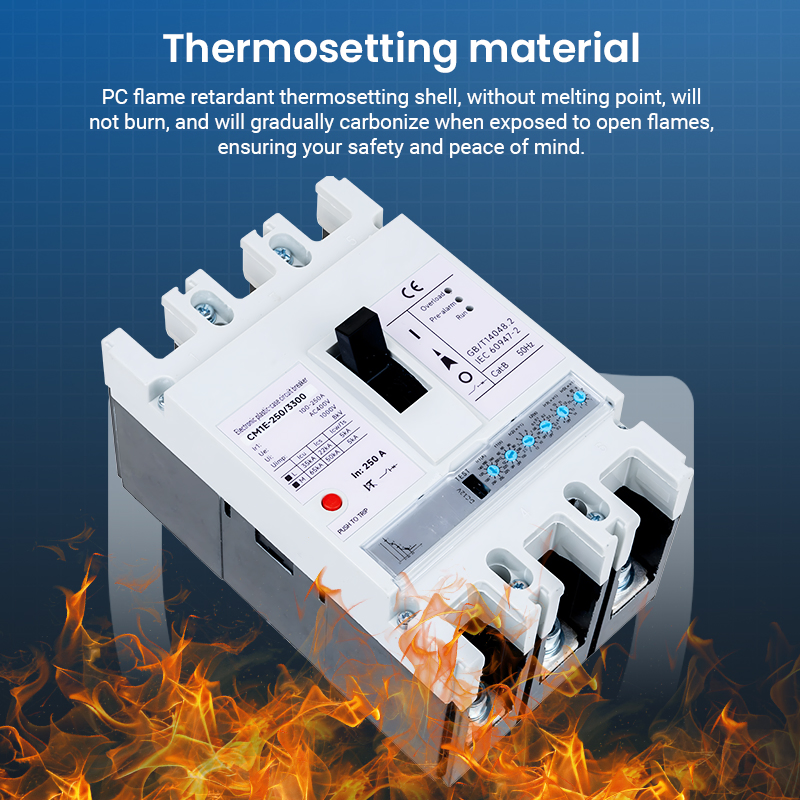 Durable Thermal Magnetic MCCB Molded Case Circuit Breaker 63A 125A 250A 400A 630A 800A 1000A 1250A 1600A