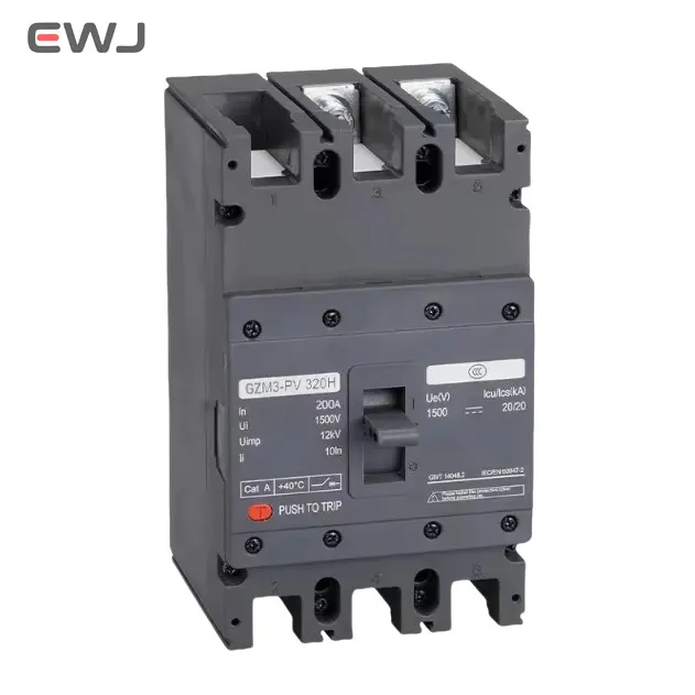 500V 800V 1000V Wall Mounted Air MCCB Molded Case Circuit Breaker