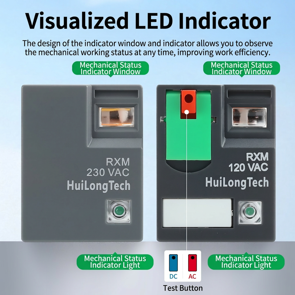 Power Relay 8-Pin 14-Pin Intermediate Relay With 5A Electromagnetic Relay Mini Power For 24VAC/110VAC/220VAC 5A 14-Pin
