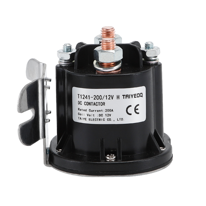 12V/24V/48V 200A 1NO 1 Phase DC Contactor T1241-200 for Battery Trucks Electric Forklifts Winches &amp; Vehicles