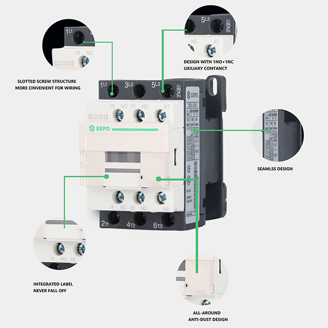 LC1d40 40A AC Contactor 220V Coil 3 Phase Magnetic Contactor for Electrical Panel Motor Control