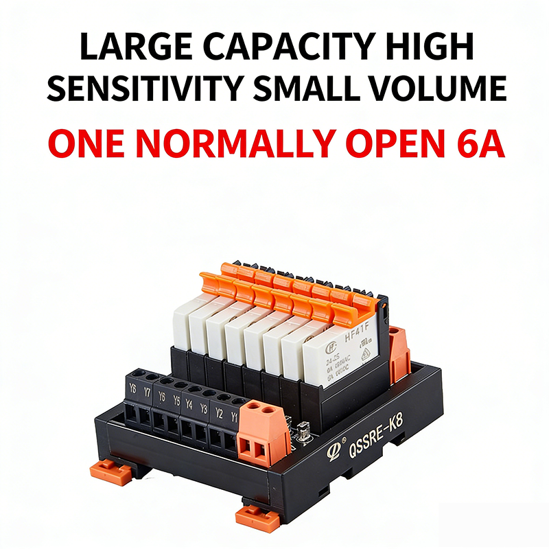 Ultra-compact Thin-type Solid State Relay PLC Compatible DC Control to DC/AC Output 6A SPST-NO Relay 8P/4P Pins
