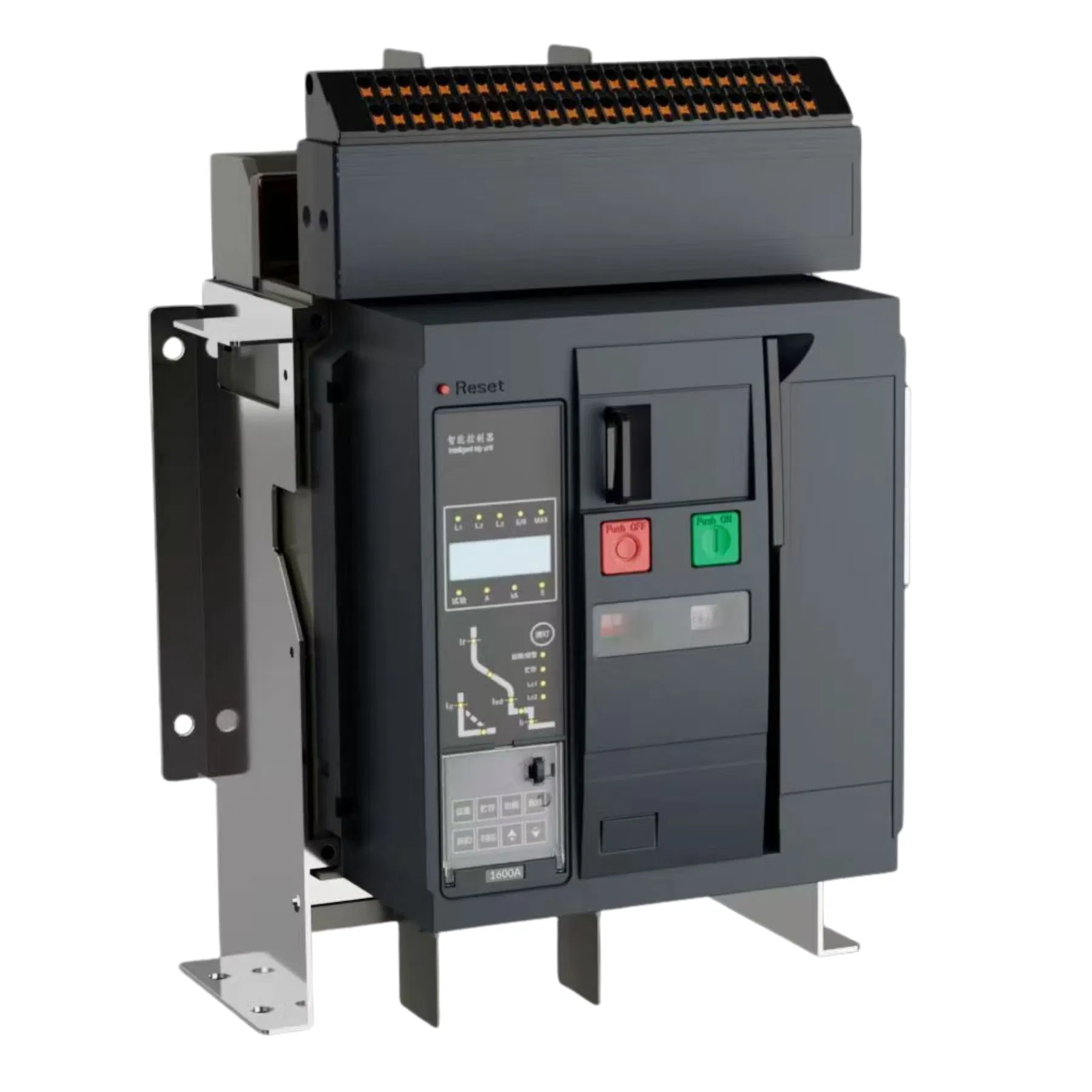 Frame-Mounted Molded Case Integrated Circuit Breaker Electric M-Type Controller 4p 1600A Replaces Molded Case Circuit Breaker Ns800