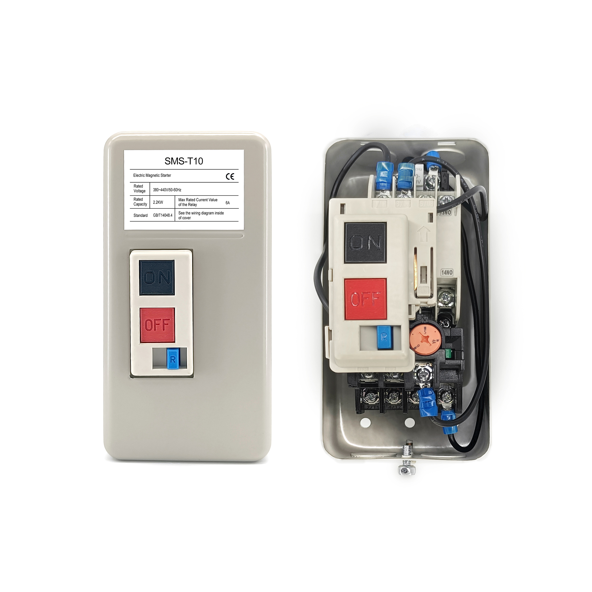 AC 3p Manual Starter Motor with 15KW for HP Electricity 220V Magnetic Control for Starter Motor Magnets