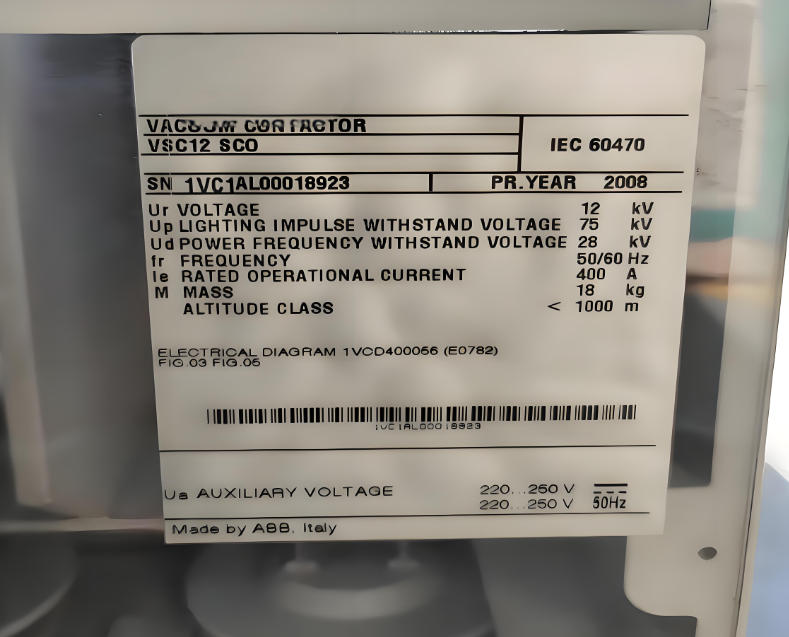 VSC/P 12 400A Brand New Industrial Control Medium Voltage Vacuum Contactor 24-60DC DCO SCO Discount