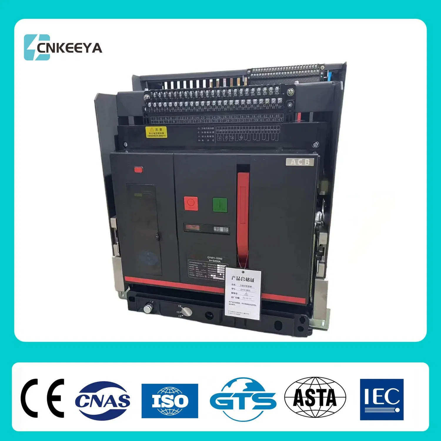 Cnkeeya Air Circuit Breaker / 2000A Air Circuit Breaker Acb / Fixed Type Air Circuit Breaker