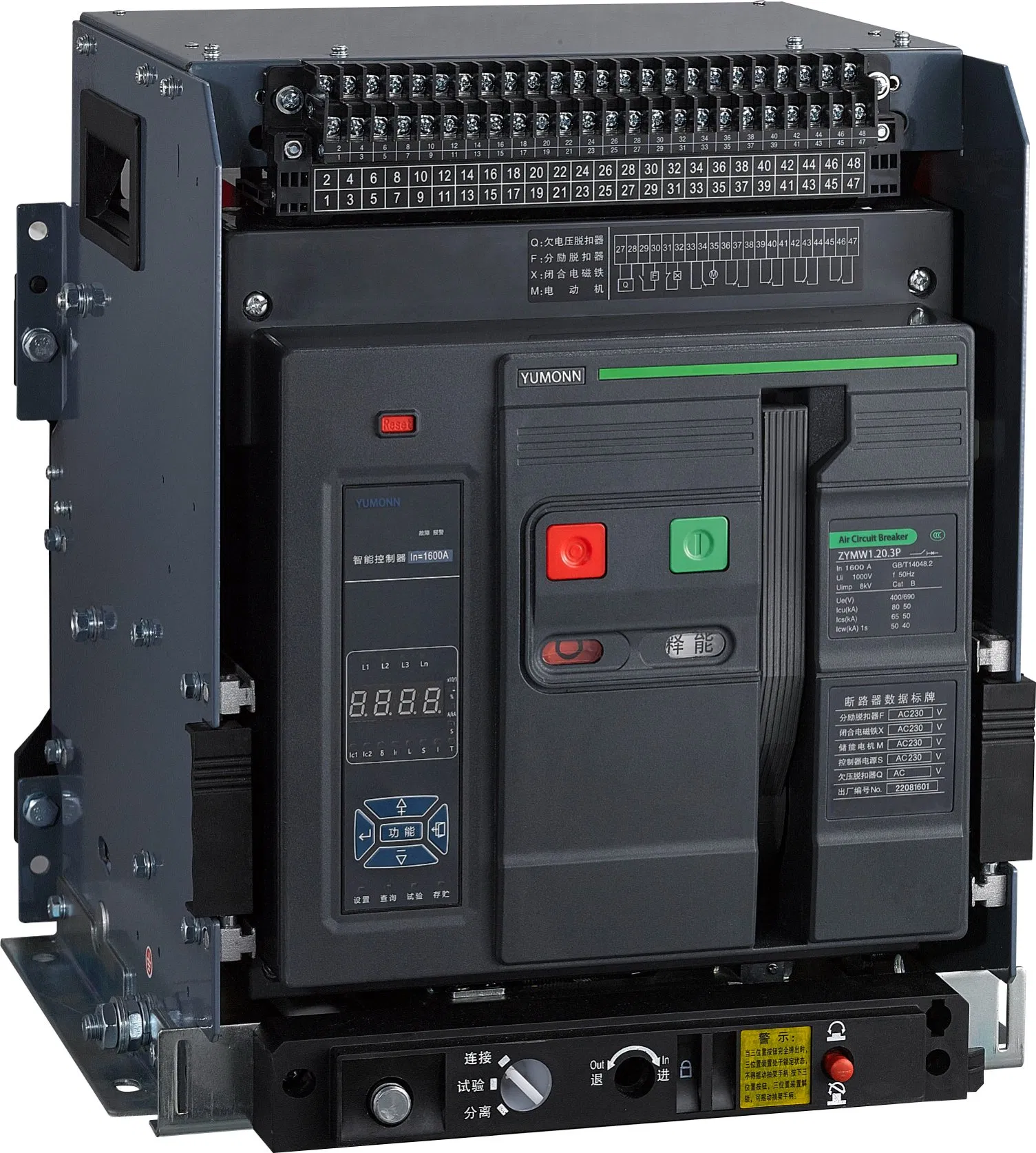400VAC/690VAC Acb Air Circuit Breaker Draw-out Type Fixed Type