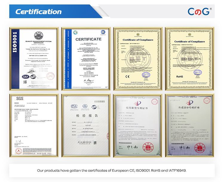 Quality and compliance certifications