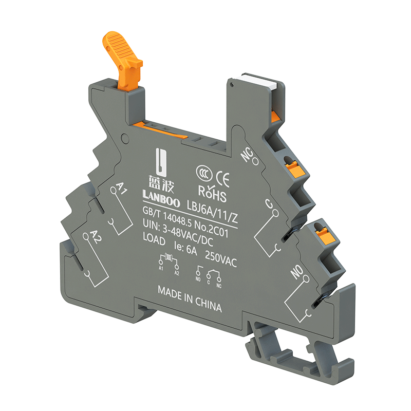 LANBOO Custom Voltages Ultra-Thin LED Micro Relay 6A DC12-24V SPDT Sealed Miniature Electromagnetic Relays