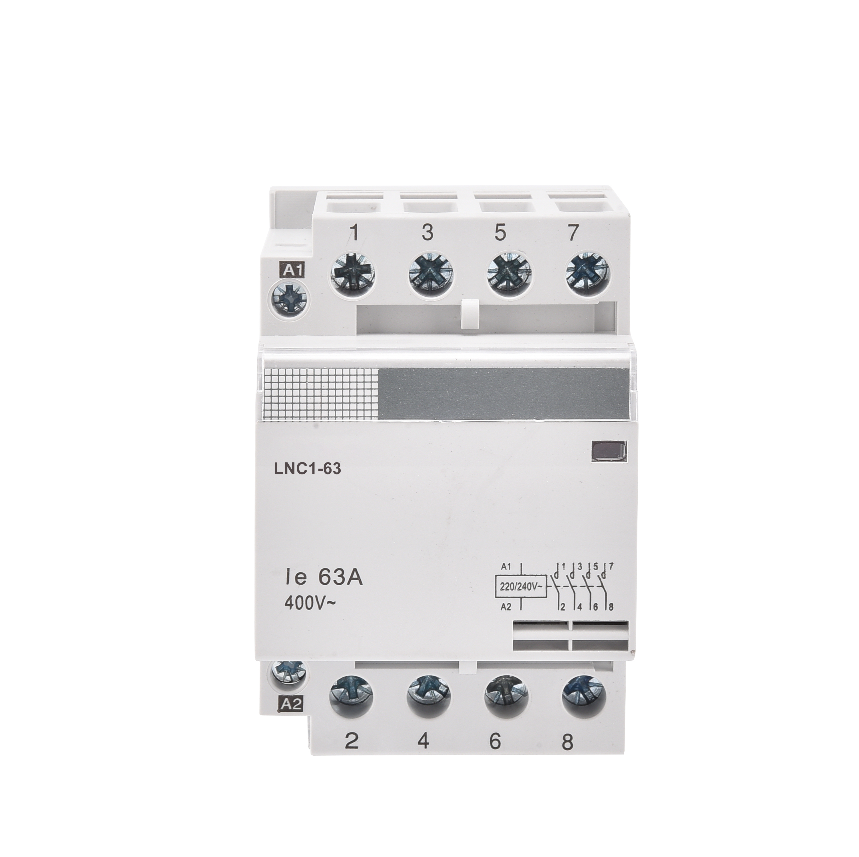 WNZJ LNC1 220V/230V 4P 63A Modular AC 50/60Hz Household Electrical Contactor With Din Rail Mounting Compact And Efficient