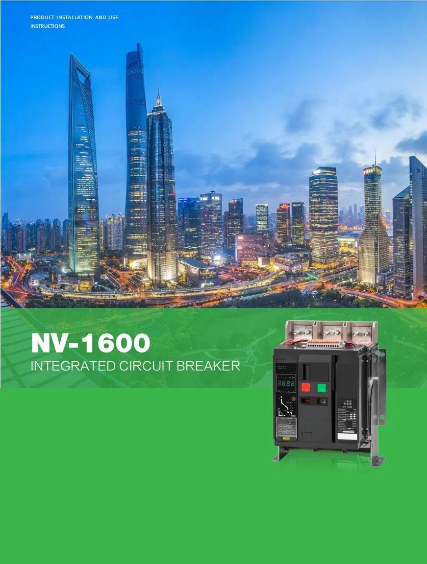 Frame-Mounted Molded Case Integrated Circuit Breaker Electric M-Type Controller 4p 1600A Replaces Molded Case Circuit Breaker Ns800