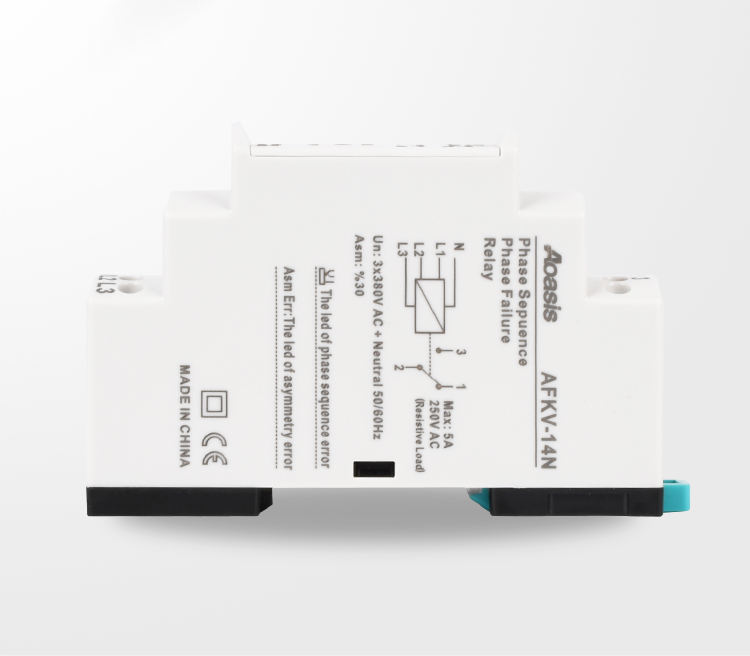 Phase Sequence Phase Failure Relay 380VAC with Neutral AFKV-14N Can Instead FK-04 3 Phase Asymmetry Rate Imbalance 30%