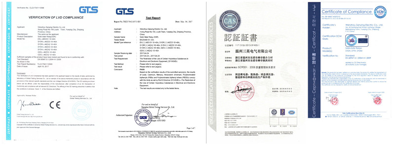 Certifications