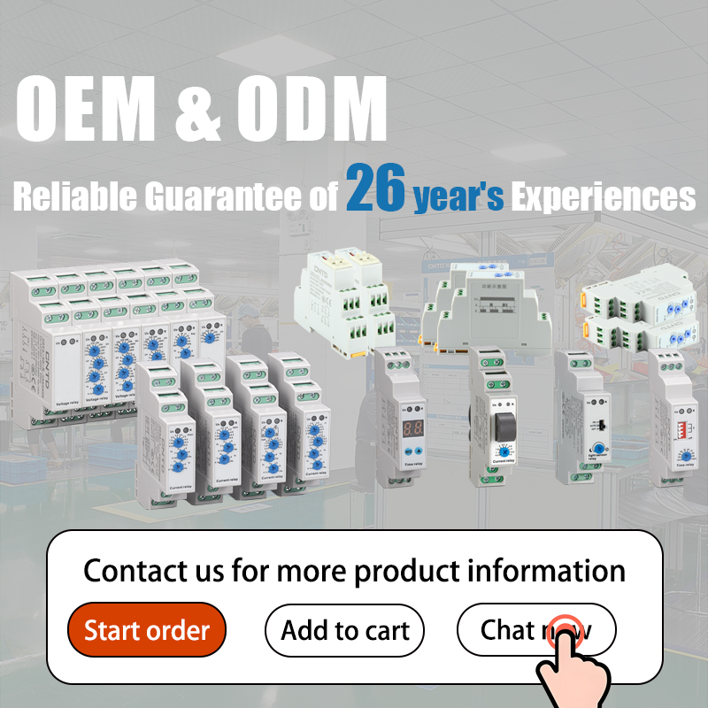 CNTD CDV6-3D8P 2 Sets Outputs Three-phase Voltage Monitoring Relay Phase Sequence Protector 220-460VAC 8A IP20 Epoxy Protective