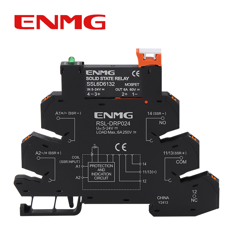 ENMG Ultra Thin Solid State Relay Module with Short Connecting Strip 24VDC Compatible