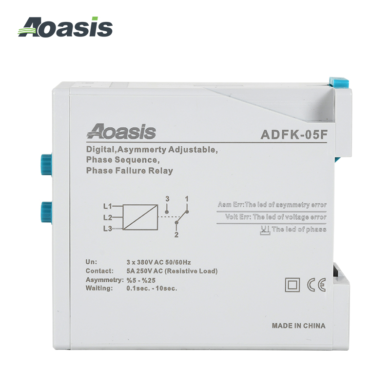 A DFK-05F Digital, Asymmerty Adjustable, Phase Sequence, Phase Failure Relay