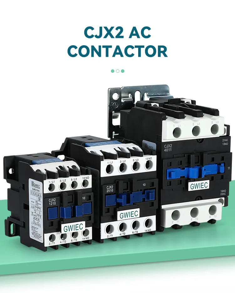 CJX2-0910 AC Contactor 9A 1NO 1NC 220V 380V Electrical 1 3 Phase Single-Phase Power Magnetic Contactor