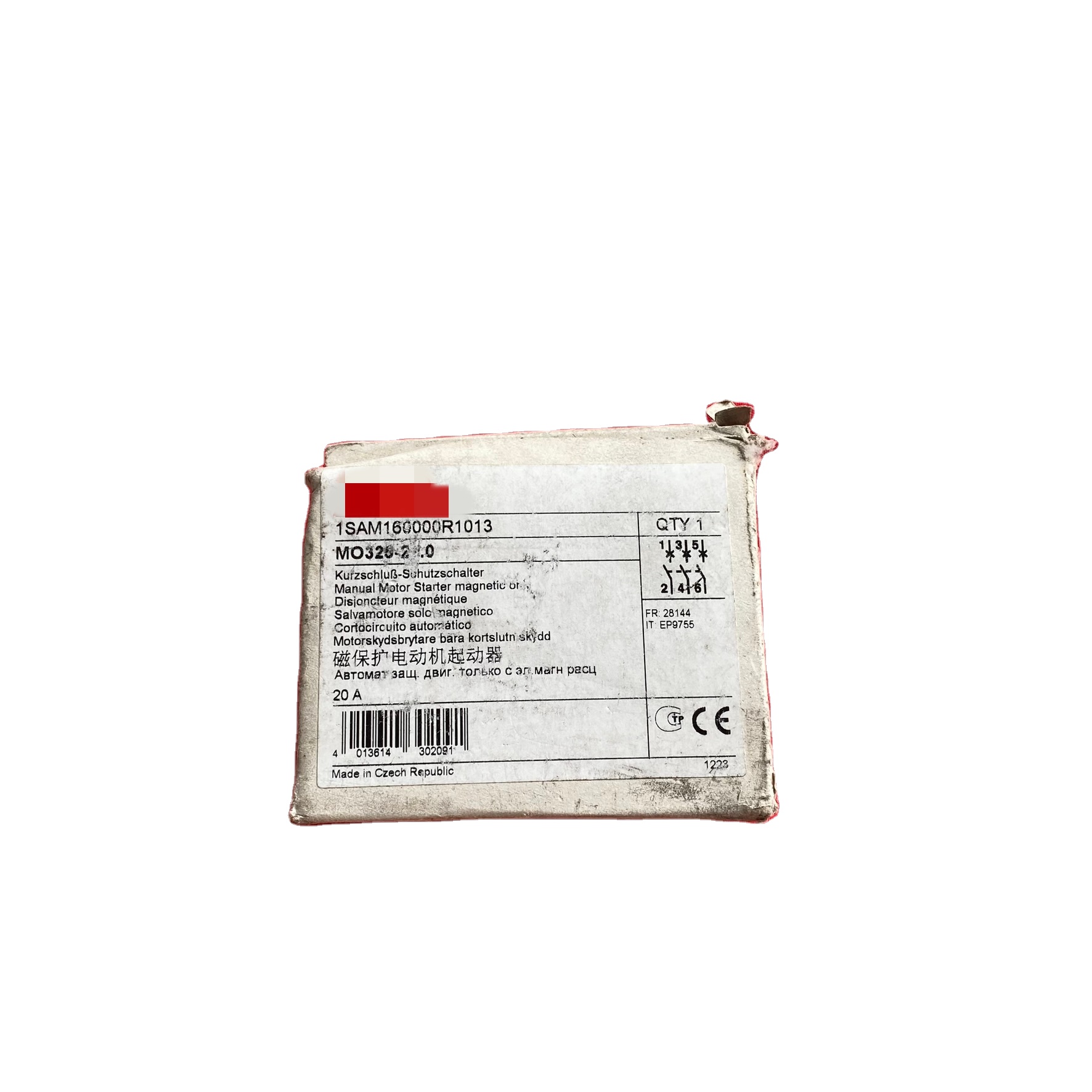 1SAM160000R1013 MO325-20.0 Single-magnet Manual Motor Starter MPCB